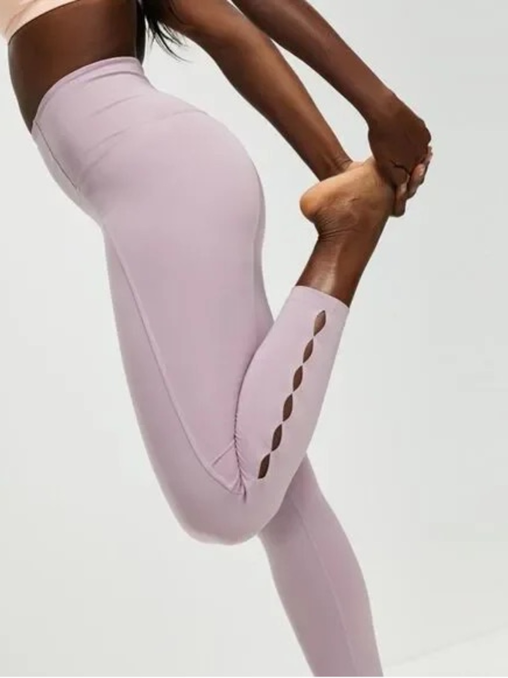 Nike Yoga Dri Fit Athletic Training‎ 7/8 Leggings Pants Women's Size 1X Purple